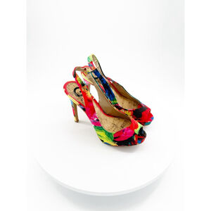 Women's Guess Multi-Color Slingback Heels